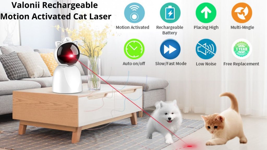 Valonii Rechargeable Motion Activated Cat Laser - Best Design