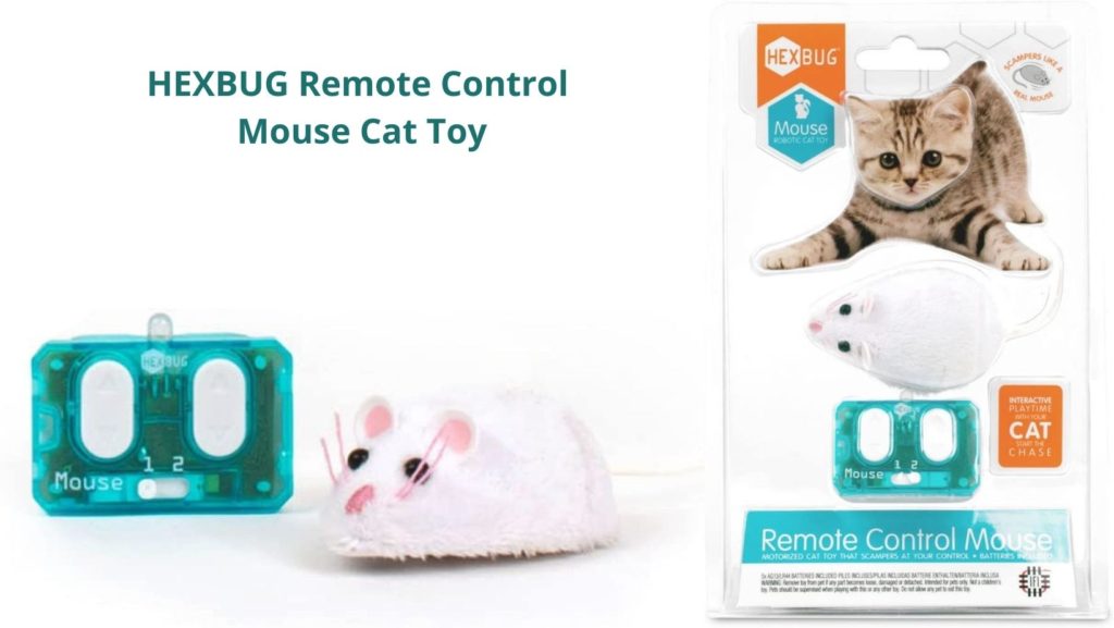 HEXBUG Remote Control Mouse Cat Toy - Best Electronic Mouse Toy